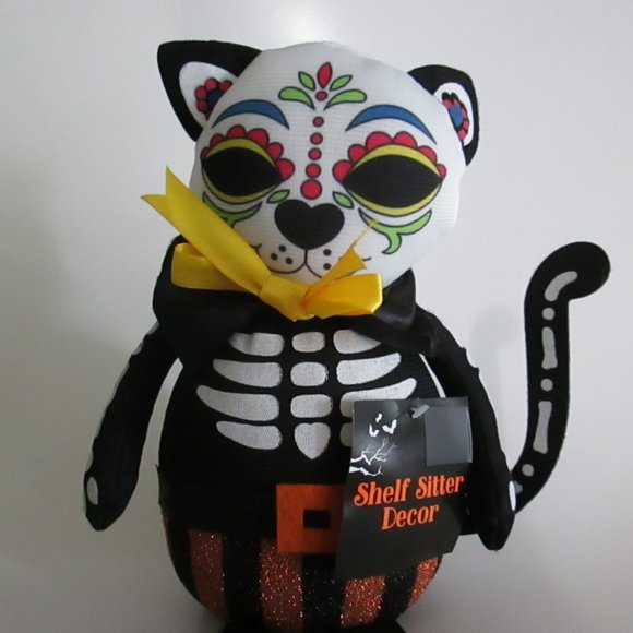 Day of the Dead shelf sitter cat decor new - Picture 3 of 7